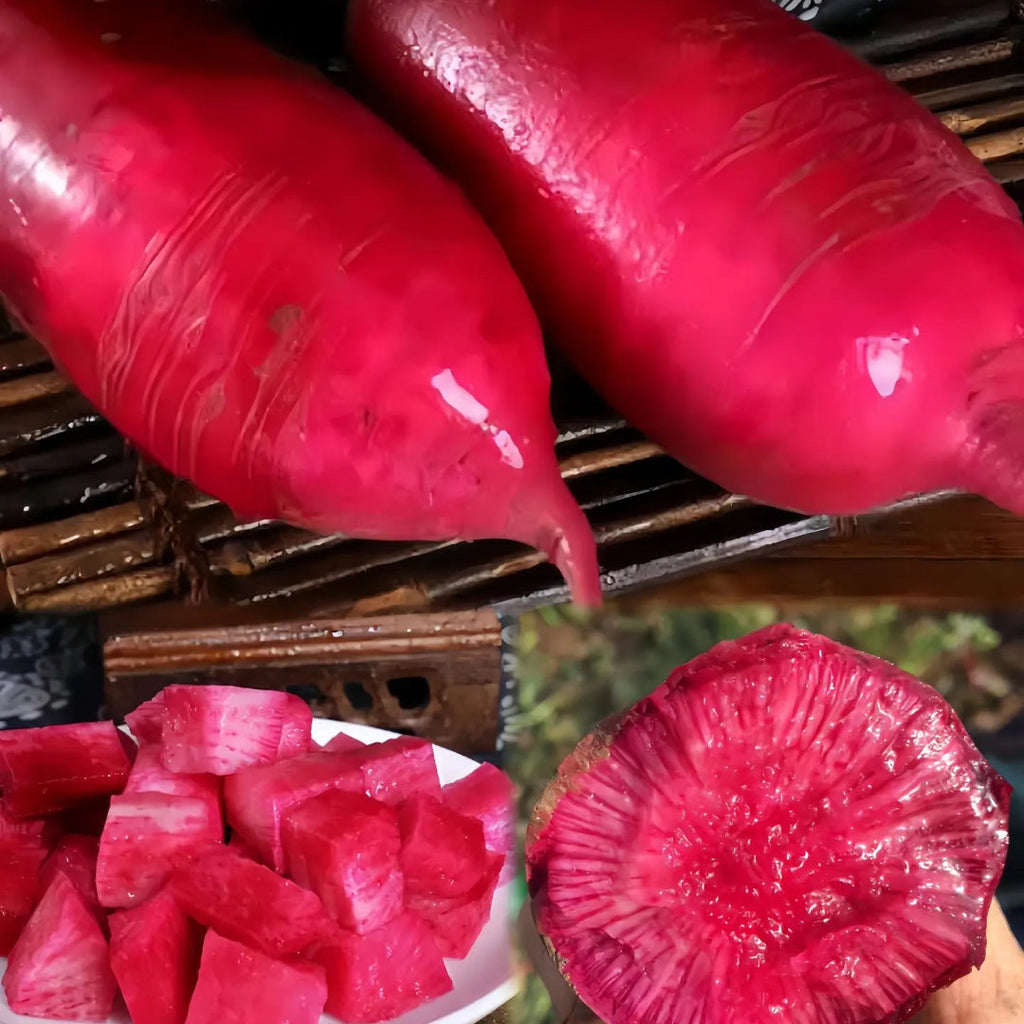 Pineapple Fruit Radish Seeds | Sweet Purple Variety