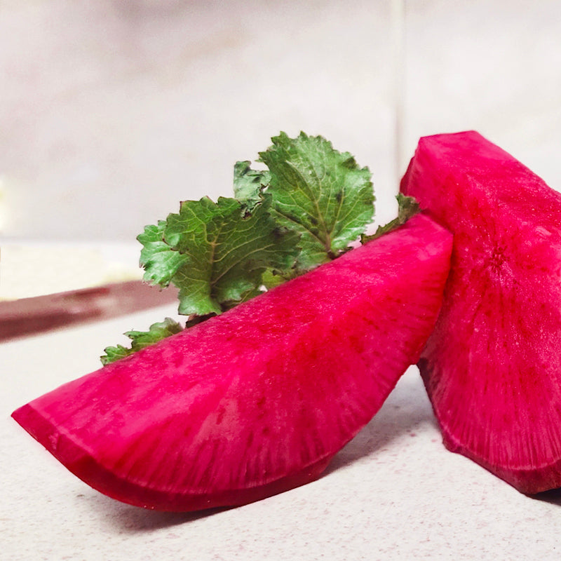 Pineapple Fruit Radish Seeds | Sweet Purple Variety