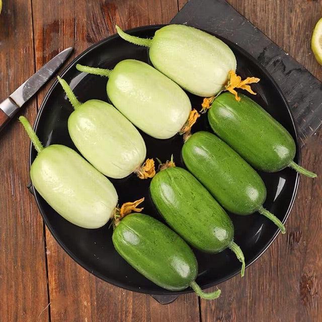 Thumb Cucumber Seeds | Golden Boy & Jade Lady Mini Cucumber Duo